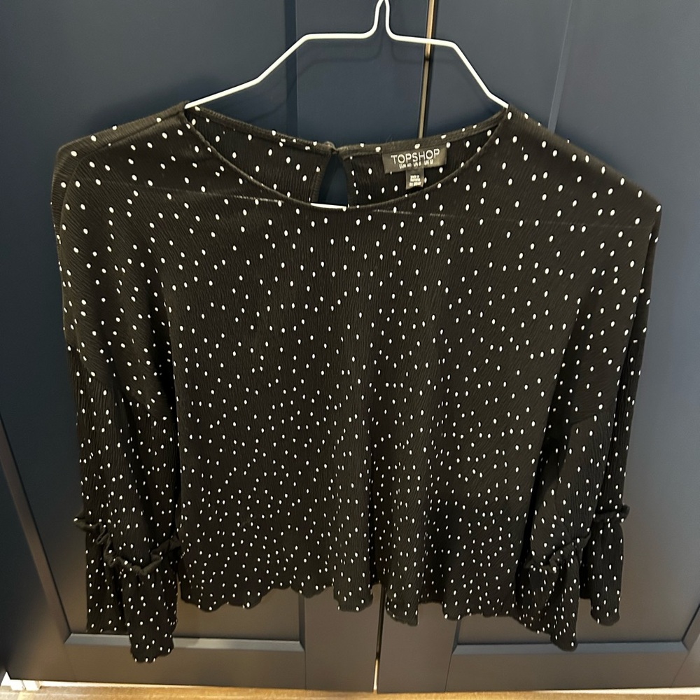 Top shop polka dot top like new